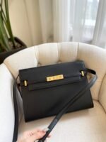 Saint Laurent Medium Manhattan In Box Black Gold 29Cm 5792710Sx0W1000 - Image 2