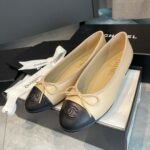 Chanel Ballerina Beige And Black G02819 X01000 C0204 - Image 4