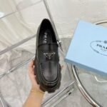 Prada Monolith Brushed Leather Loafers Black 2De129 B4L F0002 - Image 8
