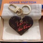 Louis Vuitton Monogram Fall In Love Heart Key Holder Bag Charm Brown M00462 - Image 2