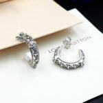 Louis Vuitton Lv Lozine Hoop Earrings Silver M03168 - Image 5