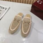 Gucci Women Gg Crystal Princetown Slipper Beige ‎835484 Faeq0 9941 - Image 2