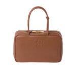 Miu Miu Beau Cognac Beau Leather Bag 34Cm 5BB117 2CRW F0046 V MON