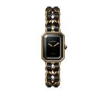 Chanel Premiere Edition Original Watch Gold Black 26Mm H6951