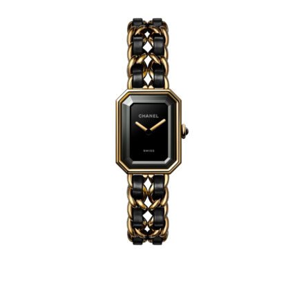 Chanel Premiere Edition Original Watch Gold Black 26Mm H6951