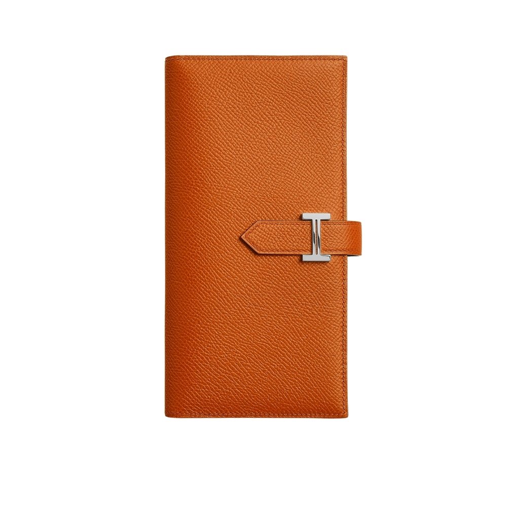 10 Hermes Bearn Wallet Orange 17Cm H039785Ck93 - Image 1