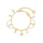 Louis Vuitton Blooming Pearls Bracelet Gold M1684A