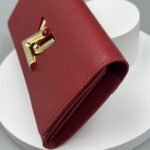 Louis Vuitton Coquelicot Epi Leather Twist Wallet Red 19Cm - Image 4