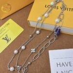 Louis Vuitton Lv Mix Chains Necklace Silver M02516 - Image 3