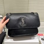 Saint Laurent Niki Vintage Medium In Grained Black 28Cm 633178Aacia1000 - Image 6