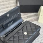 Chanel Classic Wallet On Chain Silver Black 19Cm Ap0250 Y01480 C3906 - Image 7