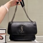 Saint Laurent Niki Vintage Medium In Grained Black 28Cm 633178Aacia1000 - Image 2