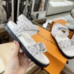Louis Vuitton Sunset Flat Comfort Sandal White 1Aidix - Image 3