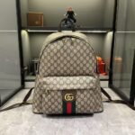 Gucci Ophidia Medium Backpack Beige And Dark Brown 41Cm 834466 Faeoj 9747 - Image 2