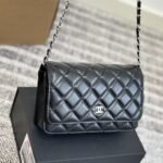Chanel Classic Wallet On Chain Silver Black 19Cm Ap0250 Y01480 C3906 - Image 3