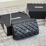 Chanel Classic Wallet On Chain Silver Black 19Cm Ap0250 Y01480 C3906 - Image 2