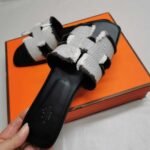 Hermes Oran Sandal Black H231095Z Pn360 - Image 3