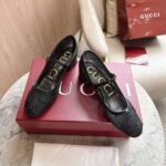 Gucci Women Gg Crystal Ballet Flat Black Mesh 835809 Faeq0 1046 - Image 3