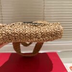 Valentino Garavani Viva Superstar Small Shopping Bag In Raffia Beige 25Cm 7W2B0S12Qet Ex9 - Image 5