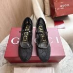 Gucci Women Gg Crystal Ballet Flat Black Mesh 835809 Faeq0 1046 - Image 2