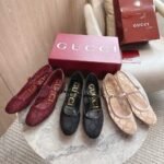Gucci Women Gg Crystal Ballet Flat Black Mesh 835809 Faeq0 1046 - Image 9