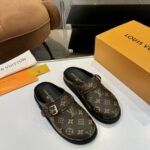 Louis Vuitton To Go Flat Comfort Clog Cacao Brown 1Ahmh5 - Image 3