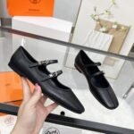 Hermes Lilia Ballet Flat Black H252044Z 02350 - Image 3