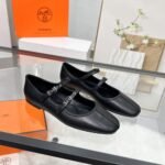 Hermes Lilia Ballet Flat Black H252044Z 02350 - Image 2