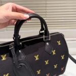 Louis Vuitton Speedy 40 Bandoulière Black 40Cm M14136 - Image 5