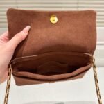 Saint Laurent Reversible Kate Medium In Suede Brown 22Cm 5538041S78W7761 - Image 9