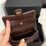 Chanel Classic Mini Bag With Hook Dark Brown 12Cm Ap4760 B21221 U1115 - Image 6