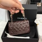 Chanel Classic Mini Bag With Hook Dark Brown 12Cm Ap4760 B21221 U1115 - Image 5