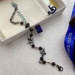 Louis Vuitton Lv Pearls Bracelet Black M1391A - Image 4