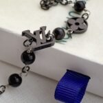 Louis Vuitton Lv Pearls Bracelet Black M1391A - Image 3
