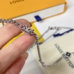 Louis Vuitton Lv Spike Charms Necklace Silver M01717 - Image 5