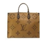 Louis Vuitton Rare Monogram Giant Onthego GM Tote Brown 34Cm