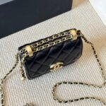 Chanel 21A Mini Flap Coin Purse With Chain Black 12Cm Ap2290 B06092 94305 - Image 4