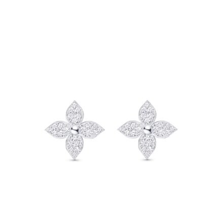Louis Vuitton Idylle Blossom Stud Earings White Q96966