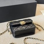 Chanel 21A Mini Flap Coin Purse With Chain Black 12Cm Ap2290 B06092 94305 - Image 6