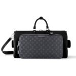 Louis Vuitton Keepall Bandoulière 50 Black And Grey 50Cm
