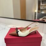 Valentino Bepointy Slingback Pumps Ivory And Tobacco 6W2S0Ll3Yea Cvm - Image 4