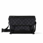 Louis Vuitton Messenger Voyager Monogram Eclipse Bag Black 28Cm