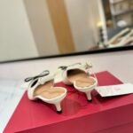 Valentino Bepointy Slingback Pumps Ivory And Tobacco 6W2S0Ll3Yea Cvm - Image 6