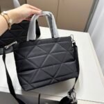 Prada Re Nylon Padded Tote Bag Black 23Cm 1Bg373 Rdjn F0002 O1O - Image 10