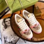 Gucci Women’S Screener Sneaker With Crystals Pink ‎677423 9Sfr0 2587 - Image 5