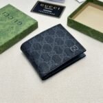 Gucci Interior Bi Fold Wallet Black And Grey 11Cm - Image 4