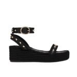 Valentino Rockstud Flatform Sandal In Calfskin 2W2S0Gi3Bae0No