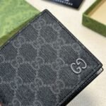 Gucci Interior Bi Fold Wallet Black And Grey 11Cm - Image 6
