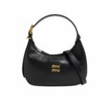 Miumiu Hobo Bag Black 23Cm