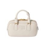 Miumiu Arcadie Bag Chalk White 22Cm 5Bb142 Acr3 F0K74 V Oon